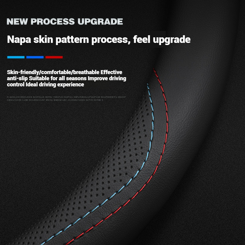 Leather Breathable Car Steerin - Car Steering Wheel Cover Anti Slip Breathable 评论和价格