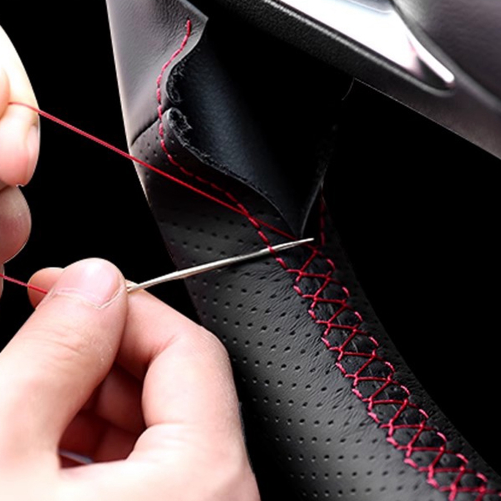 Hand Sewing Anti-Slip Car Stee - Car Steering Wheel Cover Anti Slip Breathable 评论和价格