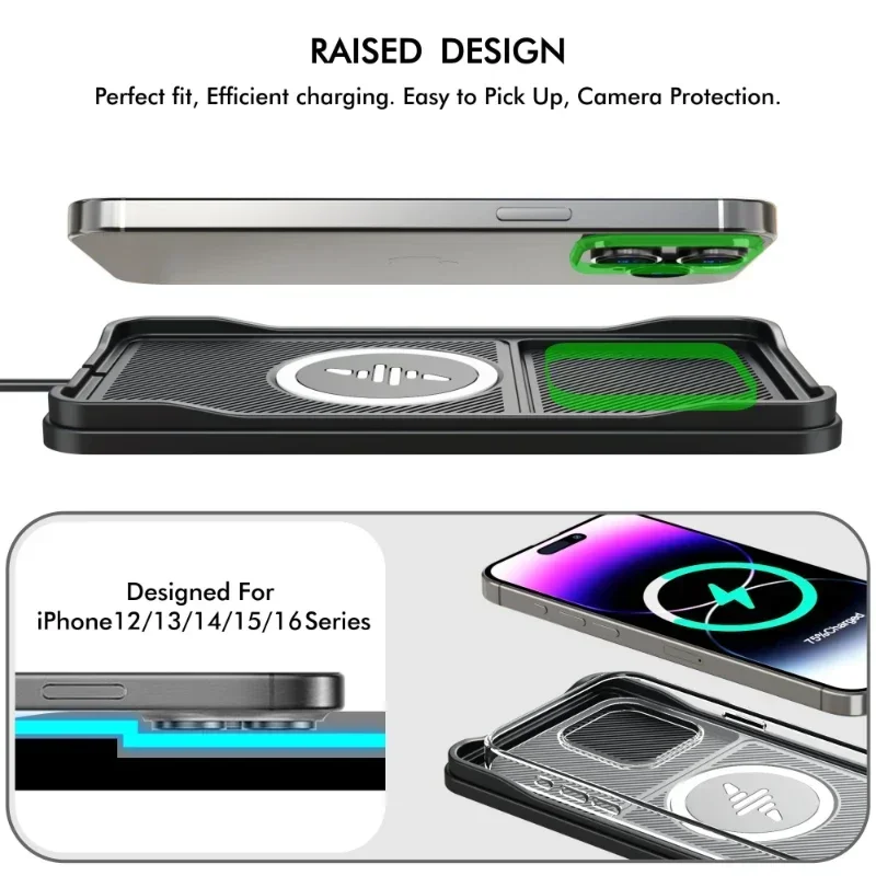 Car Wireless Charger Pad Base  - Wireless Car Charger Mount Fast Charging 评论和价格