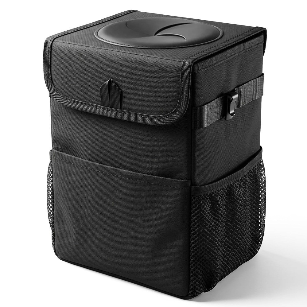 Collapsible Car Trash Can with - Waterproof Car Trash Can With Lid 评论和价格