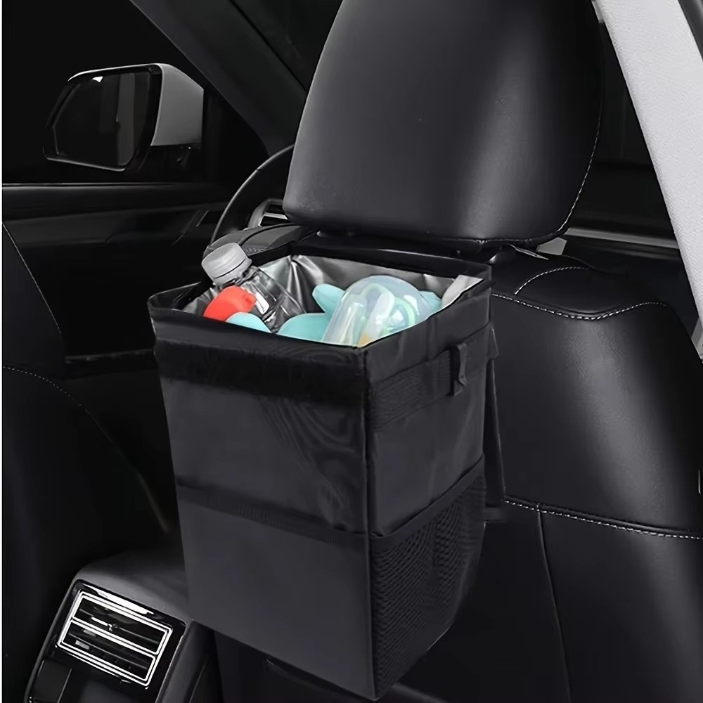 Collapsible Car Trash Can with - Waterproof Car Trash Can With Lid 评论和价格