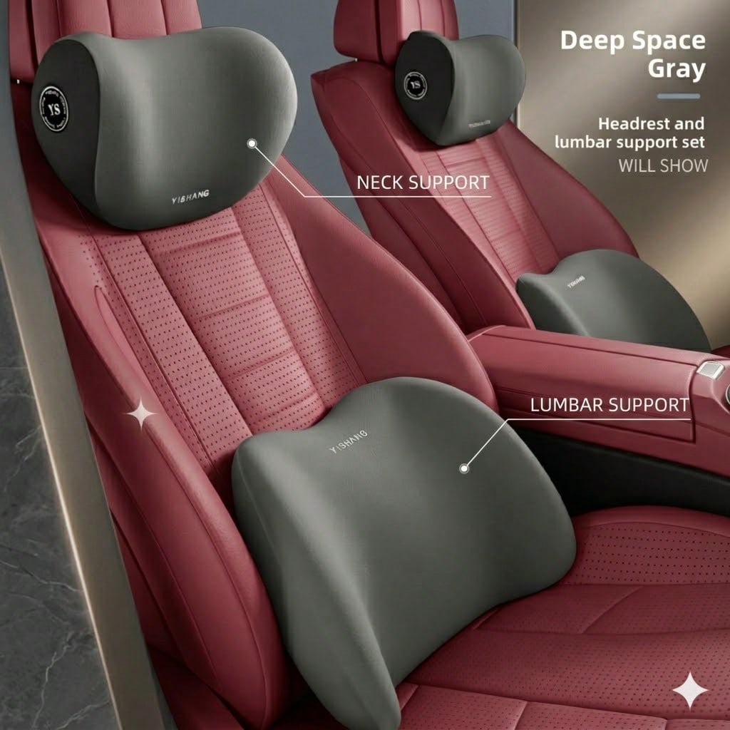 Car Headrest & Lumbar Support  - Memory Foam Car Neck Pillow Lumbar Support 评论和价格